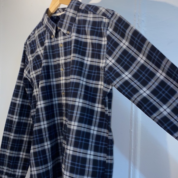 L/S Tommy Hilfiger shirt, Navy/white/grey, Large - Picture 2 of 4